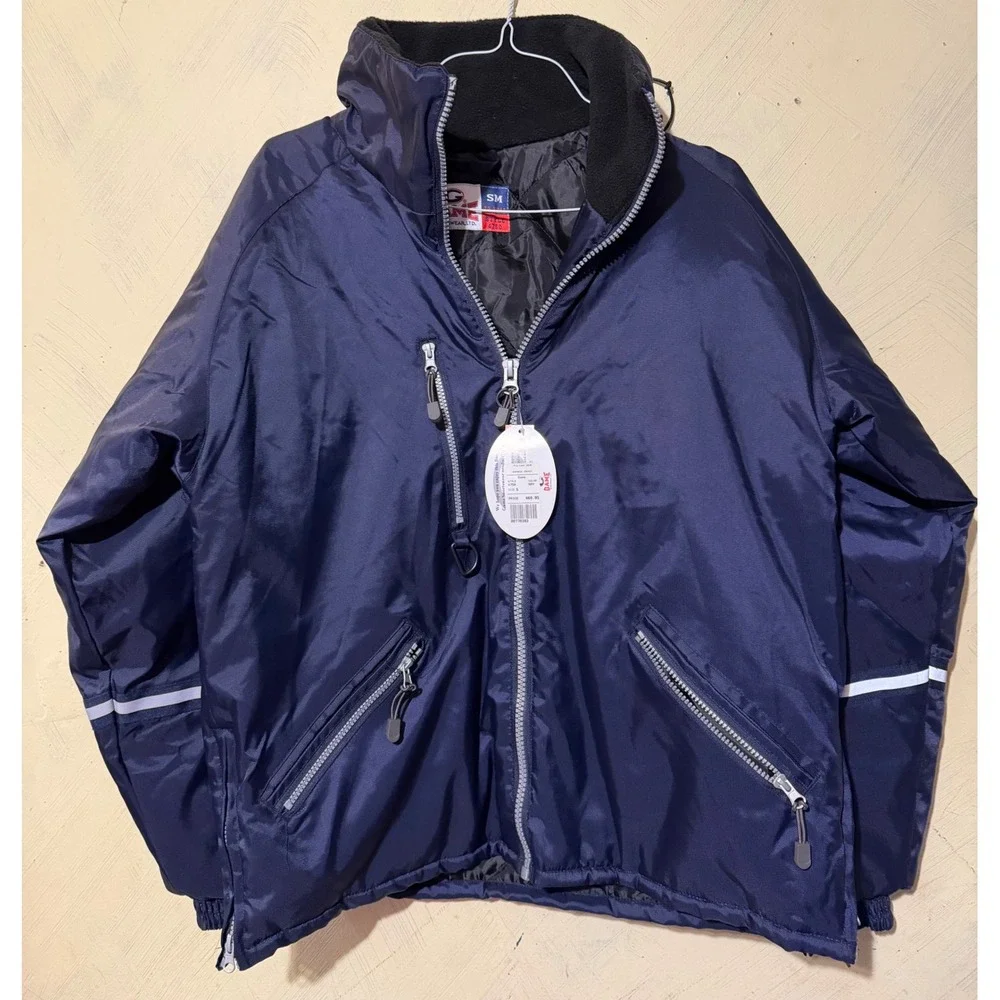 Game Sportswear 4750 Navy Blue Three Season Jacket Reflective Workwear Mens SM